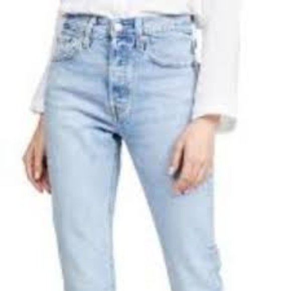 Levi’s Premium 501 Acid Wash Crop (2018), Capital E, 29x26, EUC, $129 MSRP - Picture 2 of 14